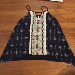 xhilaration navy blue tank top